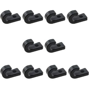 10PCS 26MM/1.02Inch Kayak J Buckle Fitting Boat Deck Hook Black Tent Nylon Buckle for Kayaks Canoes Paddleboard and Shock Cord