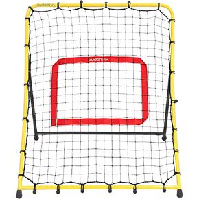 Baseball Rebounder Net, Pitchback Net,Pitch Return Trainer, Rebound Net with Pitching Target and 3 Angles, Fielding Rebound Net for Grounders + Pop Flies,Suitable for both Kids and Adults