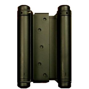 Hinge Outlet Double Action Hinge Matte Black 5 inch Adjustable Saloon Door