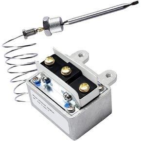 MCAMPAS 1177 مفتاح ترموستات عالي الحد للمقلاة 3/8 بوصة صندوق Mpt Stuff Box. متوافق مع LCCM2003000 Hi Limit Safety Cut Out Thermostat 450 درجة فهرنهايت/232 درجة مئوية
