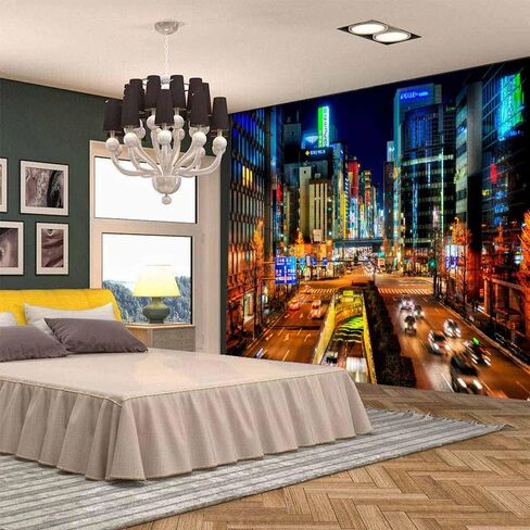 Aidatain Japanese City Tapestry Japan Street Cityscape View Art Wall Tapestry Tokyo Night Scene Tapestry,size 80"x 60" Flanne Art Tapestries,for Living Room Dorm Bedroom Home Aesthetic GTYYAT122 in Kuwait