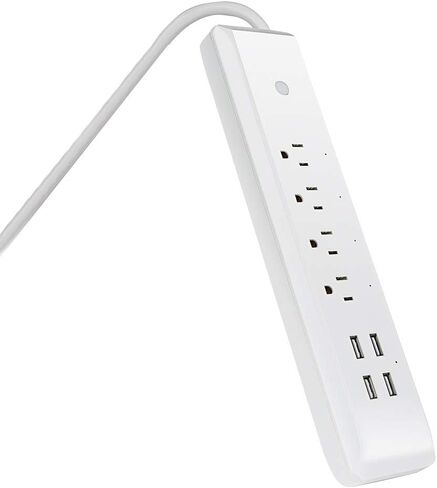 Feit Electric Smart Power Strip, Smart Plugs Work with Alexa and Google Home, No hub required, 4 Sockets, 4 USB Ports, Remote Control from Anywhere, 15 Amp, Indoor Smart Powerstrip, POWERSTRIP/WiFi in Saudi Arabia