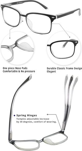 FEISEDY Reading Glasses Blue Light Blocking Reader Glasses with Spring Temples B2566 in Saudi Arabia