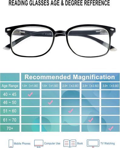 FEISEDY Reading Glasses Blue Light Blocking Reader Glasses with Spring Temples B2566 in Saudi Arabia
