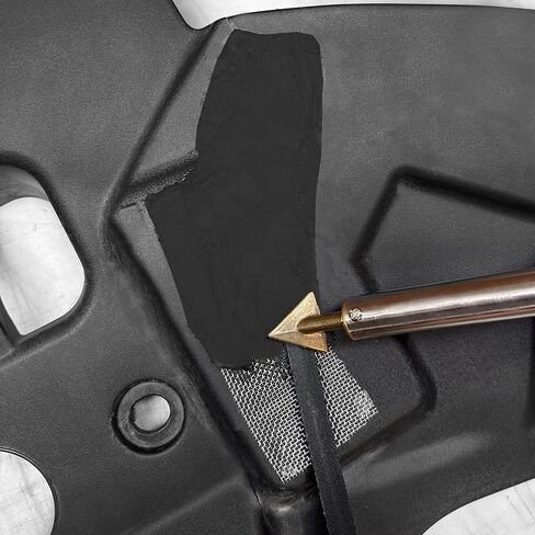 Plastic Welding Kit with Plastic Welder, Rods, Reinforcing Mesh, Hot Iron Stand, Wire Brush, 80 Watt, 120V - For DIY, Arts and Crafts, Car Bumper, Dashboard, Kayak, Canoe, Professional Surface Repair in Kuwait