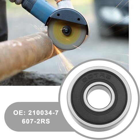 eMagTech قطعتين استبدال محمل كروي 210034-7 607-2RS متوافق مع ماكيتا 9557NBR 9558NBR GA4034 GA4534 GA5034 محامل الأخدود العميق in Saudi Arabia