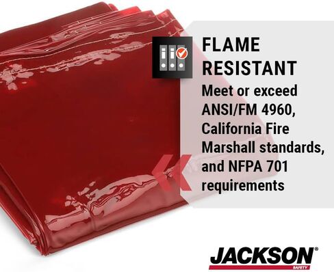 Jackson Safety Welding Curtain - Transparent Welding Screen - Multiple Colors & Sizes in Saudi Arabia