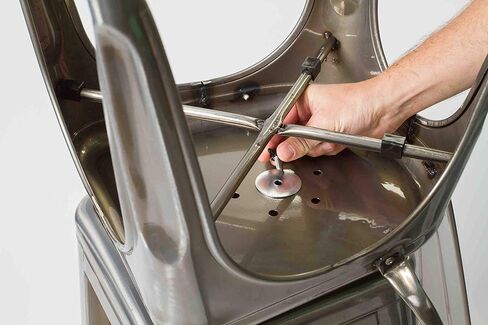 وسادة كرسي خلفية مستديرة: تناسب الكراسي والمقاعد من النوع الصناعي/الحديث/المزرعة. مصنوع يدويًا في الولايات المتحدة الأمريكية (عبوة من 4 قطع باللون الأزرق) in Kuwait