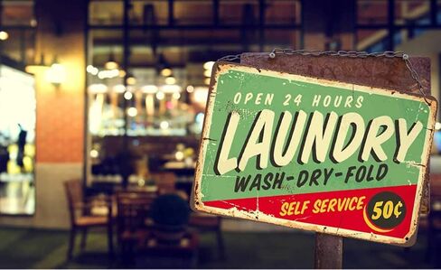 AOYEGO Laundry Tin Sign,Self Service Wash Dry Fold Vintage Metal Tin Signs for Cafes Bars Pubs Shop Wall Decorative Funny Retro Signs for Men Women 8x12 Inch in Saudi Arabia