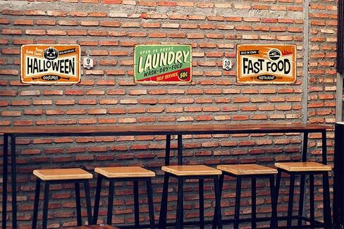 AOYEGO Laundry Tin Sign,Self Service Wash Dry Fold Vintage Metal Tin Signs for Cafes Bars Pubs Shop Wall Decorative Funny Retro Signs for Men Women 8x12 Inch in Saudi Arabia