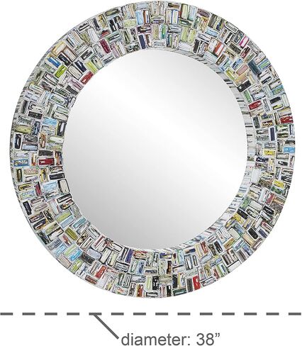 Deco 79 Wall Mirror, 38"L x 2"W x 47"H, Multi in Saudi Arabia