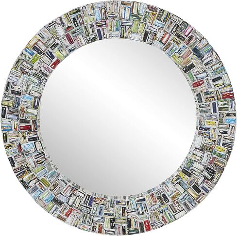 Deco 79 Wall Mirror, 38"L x 2"W x 47"H, Multi in Saudi Arabia