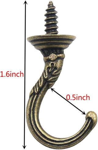 خطافات خطافات للسقف على الحائط عتيقة (عبوة من 24 قطعة برونزية) in Kuwait