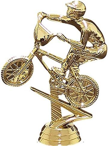 Crown Awards BMX Trophy, 5.75" Bikes BMX Male Trophy On White Luxury Trophy Base in Saudi Arabia