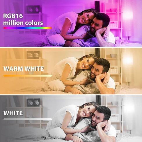 مصابيح الإضاءة الذكية من LAPURETE، LED RGBCW متغيرة الألوان، 85 وات مكافئة E26 9W WiFi Led Bulb، متوافقة مع Google Home Amazon Echo Alexa 2.4 جيجا هرتز WiFi فقط، لا تتطلب محورًا، 4 عبوات in Kuwait