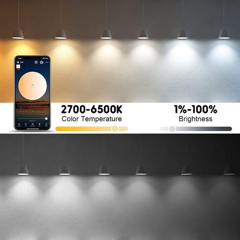 مصابيح الإضاءة الذكية من LAPURETE، LED RGBCW متغيرة الألوان، 85 وات مكافئة E26 9W WiFi Led Bulb، متوافقة مع Google Home Amazon Echo Alexa 2.4 جيجا هرتز WiFi فقط، لا تتطلب محورًا، 4 عبوات in Kuwait