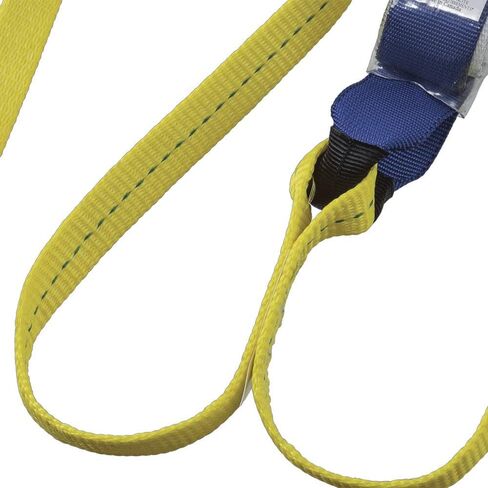 Peakworks Superior Grade, Heavy-Duty Polyester Webbing, UV and Abrasion Resistant, 6 ft. Double Leg Lanyard (2 Snap Hooks), Shock Absorber E6 Snap, Green, V8104406 in Saudi Arabia