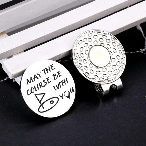 Golf Gifts for Men, Golf Balls Marker Hat Clip Gifts for Men Birthday Gifts for Men Boyfriend Husband Son Dad Grandpa Boss Golf Lovers Anniversary for Him Golf Accessories for Men Christmas Valentines in Saudi Arabia
