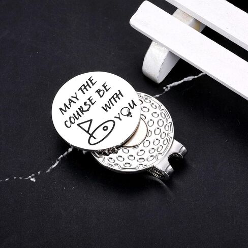 Golf Gifts for Men, Golf Balls Marker Hat Clip Gifts for Men Birthday Gifts for Men Boyfriend Husband Son Dad Grandpa Boss Golf Lovers Anniversary for Him Golf Accessories for Men Christmas Valentines in Saudi Arabia