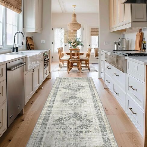 2x6 Runner Rug - Hallway Runner Rug Non Slip, Washable Runner Rug, Runner Rug for Entryway Indoor Hallway in Saudi Arabia
