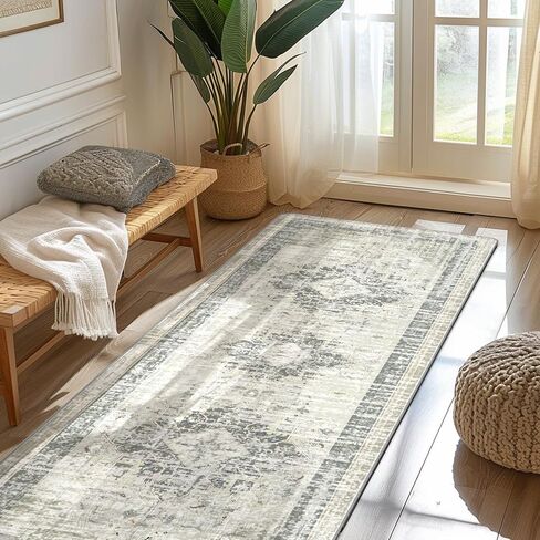 2x6 Runner Rug - Hallway Runner Rug Non Slip, Washable Runner Rug, Runner Rug for Entryway Indoor Hallway in Saudi Arabia