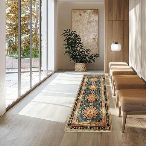 2x6 Runner Rug - Hallway Runner Rug Non Slip, Washable Runner Rug, Runner Rug for Entryway Indoor Hallway in Saudi Arabia