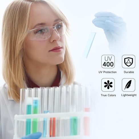 Safety Glasses for Men Women ANSI Z87.1 Safety Glasses Bulk UV Protective Eyewear Scratch-Resistant in Saudi Arabia