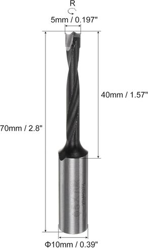 uxcell Brad Point Drill Bits for Wood 5mm x 70mm Forward Turning Carbide for Woodworking Carpentry Drilling Tool in Saudi Arabia