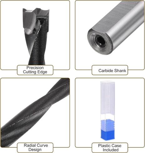 uxcell Brad Point Drill Bits for Wood 5mm x 70mm Forward Turning Carbide for Woodworking Carpentry Drilling Tool in Saudi Arabia