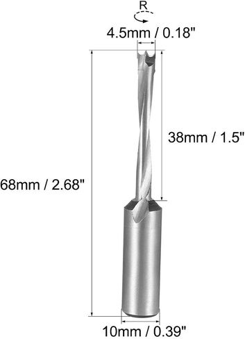 uxcell Brad Point Drill Bits for Wood 5mm x 70mm Forward Turning Carbide for Woodworking Carpentry Drilling Tool in Saudi Arabia