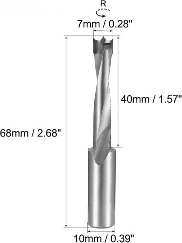 uxcell Brad Point Drill Bits for Wood 5mm x 70mm Forward Turning Carbide for Woodworking Carpentry Drilling Tool in Saudi Arabia
