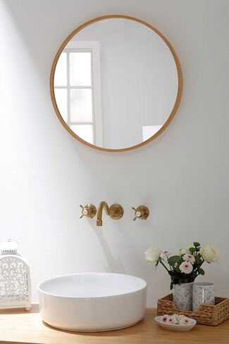SITGES Antique Wall Faucet,Two Handle Bathroom Sink Wall Mount Faucet with Rough in Valve included,Gold Brushed in Saudi Arabia