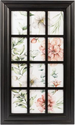 إطار مجمعة مفتوح من Kiera Grace Brae مقاس 17 بوصة × 29 بوصة، أسود، إطار صورة مثبت على الحائط مناسب للصور مقاس 12-4 بوصة × 6 بوصة للمكتب والمنزل والمطاعم in Kuwait