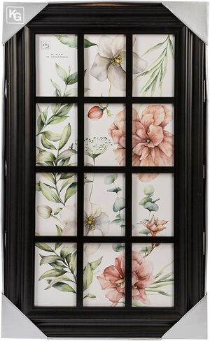 إطار مجمعة مفتوح من Kiera Grace Brae مقاس 17 بوصة × 29 بوصة، أسود، إطار صورة مثبت على الحائط مناسب للصور مقاس 12-4 بوصة × 6 بوصة للمكتب والمنزل والمطاعم in Kuwait