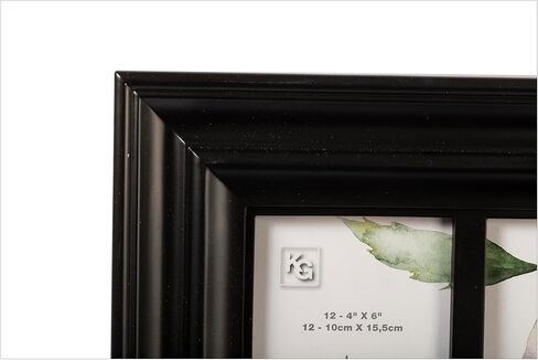 إطار مجمعة مفتوح من Kiera Grace Brae مقاس 17 بوصة × 29 بوصة، أسود، إطار صورة مثبت على الحائط مناسب للصور مقاس 12-4 بوصة × 6 بوصة للمكتب والمنزل والمطاعم in Kuwait