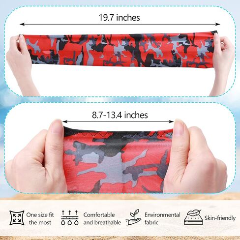 12 Pairs Cooling Arm Sleeves UV Protection Sun Sleeves for Women Men Outdoor Sports Running Golf Cycling (Camouflage Pattern) in Saudi Arabia