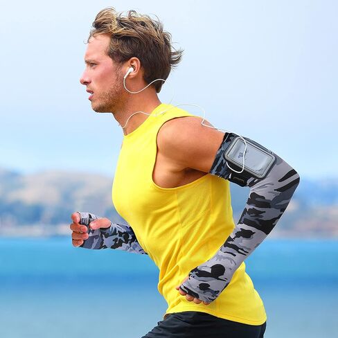 12 Pairs Cooling Arm Sleeves UV Protection Sun Sleeves for Women Men Outdoor Sports Running Golf Cycling (Camouflage Pattern) in Saudi Arabia