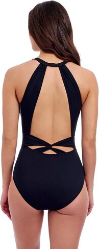 Profile by Gottex Tutti Frutti Women’s High Neck Keyhole Back One Piece Stylish Bathing Suit with Tummy Control and Soft Cups in Saudi Arabia