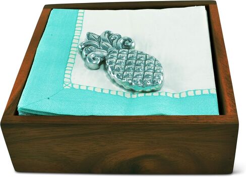 Arthur Court Pineapple Tropical Napkin Weight Heavy Aluminum Alloy 4 inch x 2 inch in Kuwait