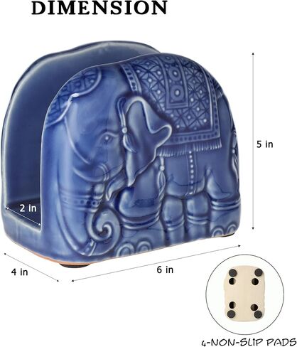 Ceramic Napkin Holders for Paper Napkins Kitchen Table (Blue No.1) in Saudi Arabia