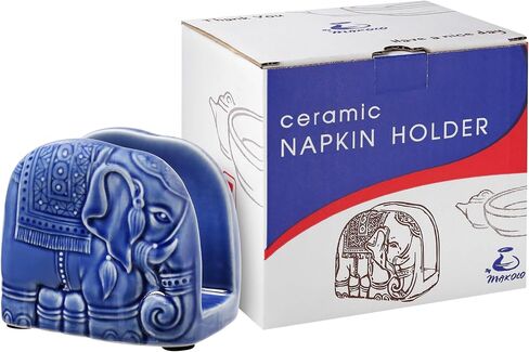 Ceramic Napkin Holders for Paper Napkins Kitchen Table (Blue No.1) in Saudi Arabia
