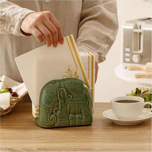 Ceramic Napkin Holders for Paper Napkins Kitchen Table (Blue No.1) in Saudi Arabia
