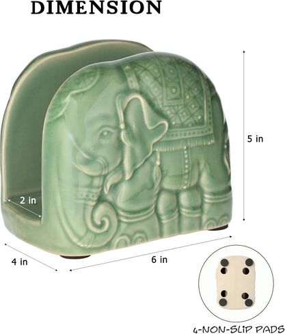 Ceramic Napkin Holders for Paper Napkins Kitchen Table (Blue No.1) in Saudi Arabia