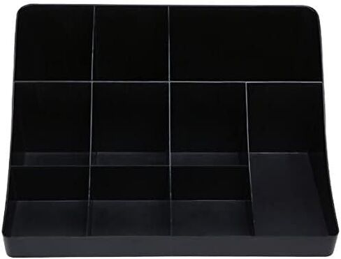 Vencer"Cuby Breakroom 10 Compartment Condiment Holder,Coffee and Tea Bag Organizer,Black,VCO-001 in Saudi Arabia