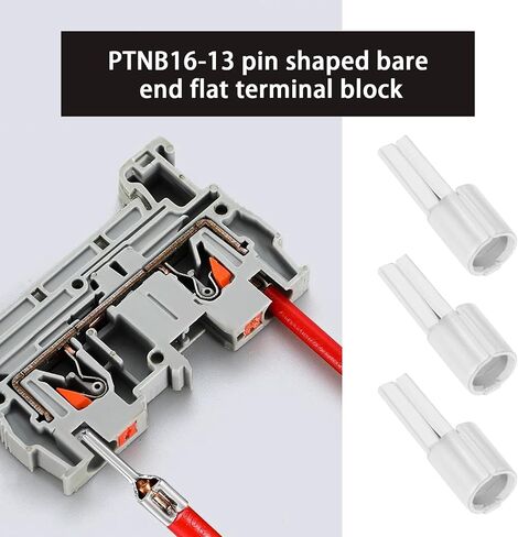 25 Pieces Tinned Pure Copper Non Insulated Flat Pin Terminal Naked Needle Connector for Copper Tube Flat Pin Terminals 16mm² Cable in Saudi Arabia