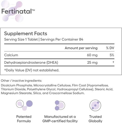 Micronized DHEA Supplement for Women, Natural DHEA 25mg Capsules, Fertility Supplements for Women (84 Capsules - 28 Day Supply) in Saudi Arabia