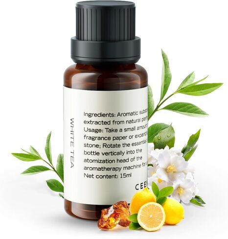 زيوت Ceeniu Pure Aroma العطرية، تكنولوجيا استخلاص جديدة 2024، طبيعية 100%، 15 مل من زيوت الشاي الأبيض الأساسية، صحية للبشرة، استمتع بحياة جيدة in Kuwait