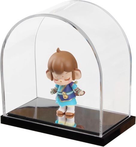 صناديق قوس أكريليك معكوسة مع قاعدة سوداء للعرض، وأشكال عرض تخزين شفافة، وحقيبة عرض دعائم الألعاب، وحاويات تزيين الزهور على سطح الطاولة لتنظيم المقتنيات in Kuwait