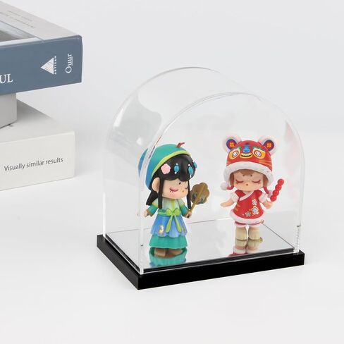 صناديق قوس أكريليك معكوسة مع قاعدة سوداء للعرض، وأشكال عرض تخزين شفافة، وحقيبة عرض دعائم الألعاب، وحاويات تزيين الزهور على سطح الطاولة لتنظيم المقتنيات in Kuwait