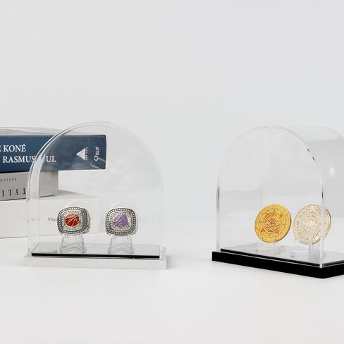 صناديق قوس أكريليك معكوسة مع قاعدة سوداء للعرض، وأشكال عرض تخزين شفافة، وحقيبة عرض دعائم الألعاب، وحاويات تزيين الزهور على سطح الطاولة لتنظيم المقتنيات in Kuwait